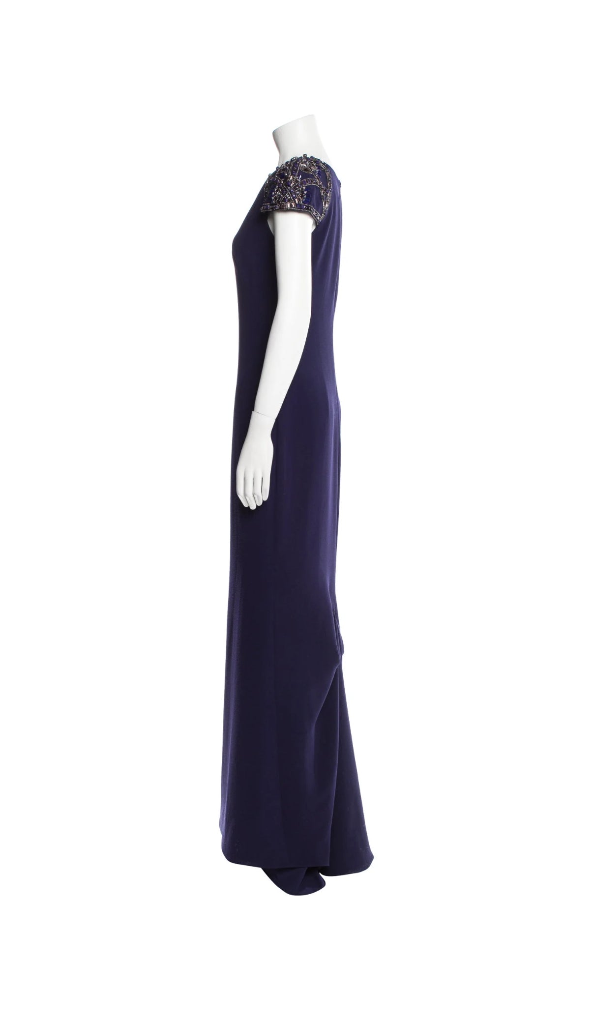 Badgley Mischka Purple Evening Gown