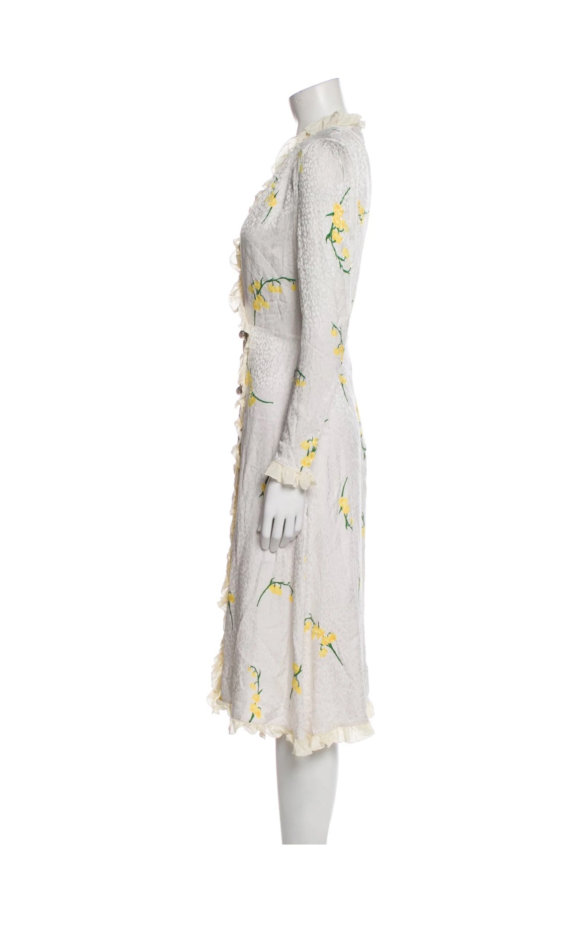 Alessandra Rich Silk Wrap Dress