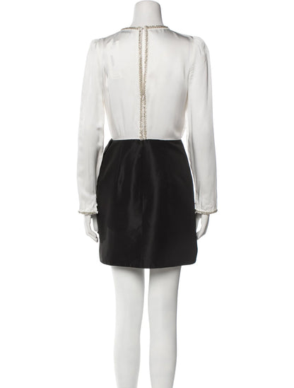 Self-Portrait Wrap Mini Dress
