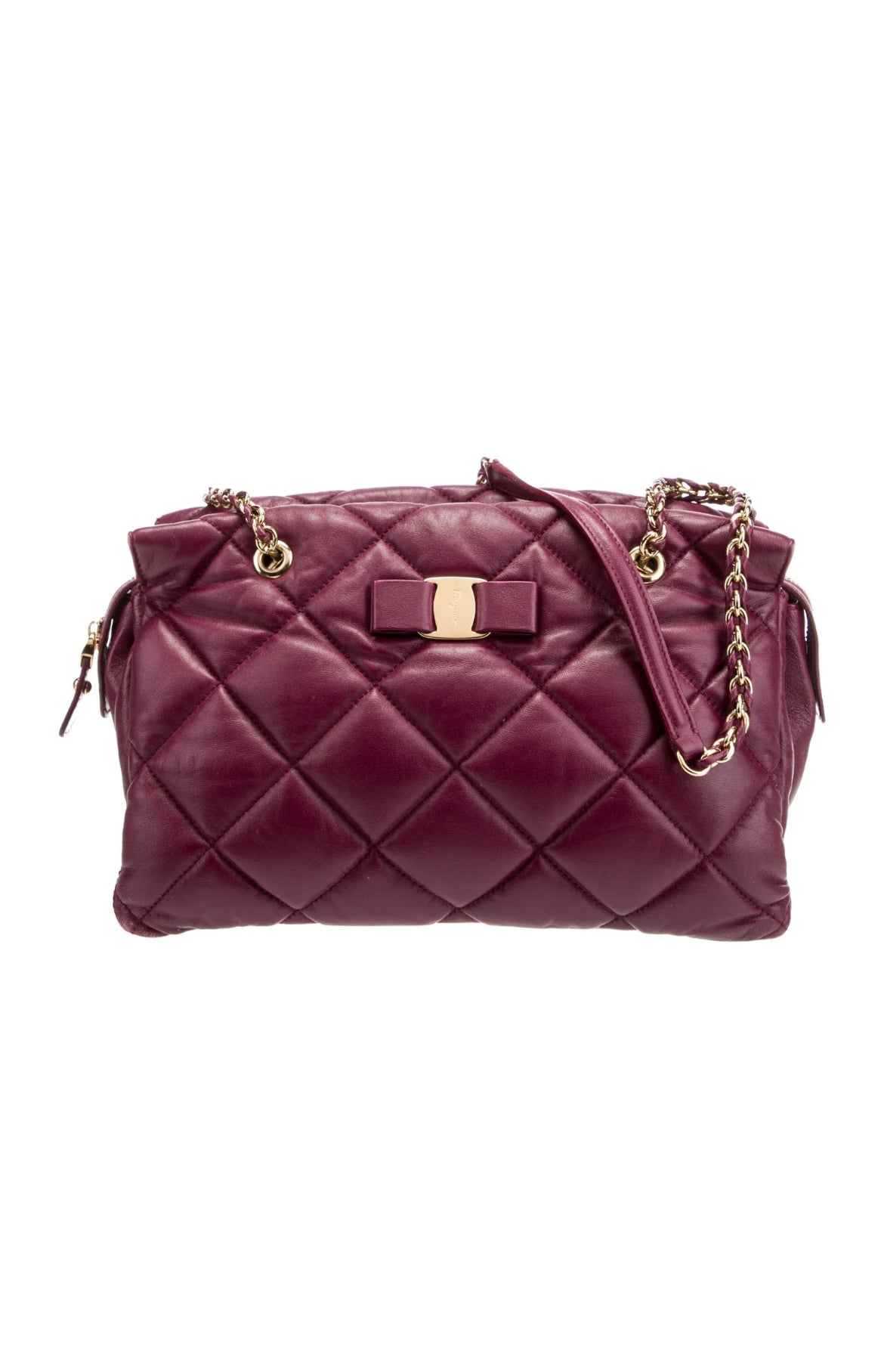 Salvatore Ferragamo Purse Purple - Beccas Closet BH