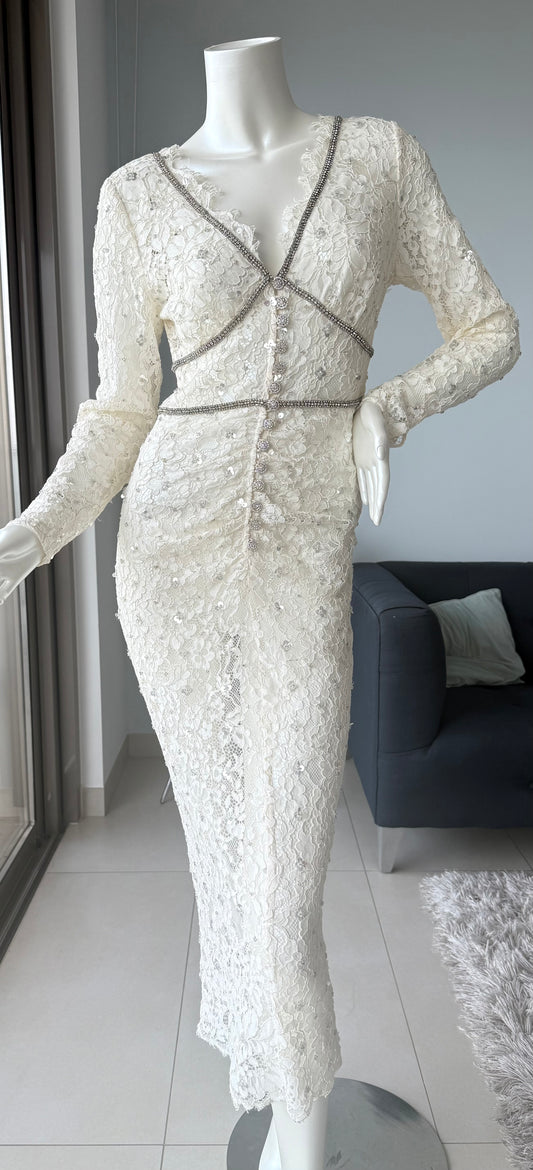 Self-Portrait Lace Midi Dress