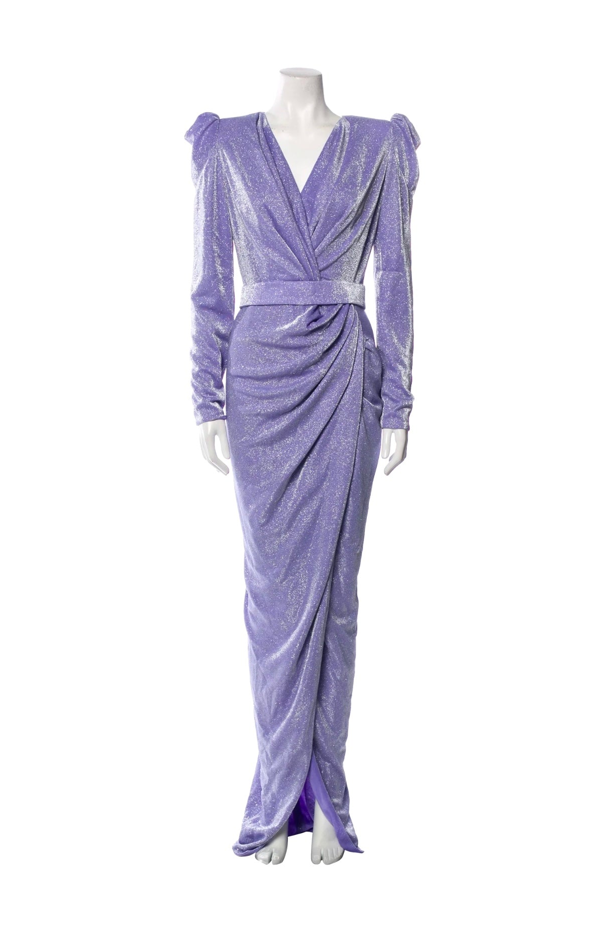 Rhea Costa Purple Evening Gown