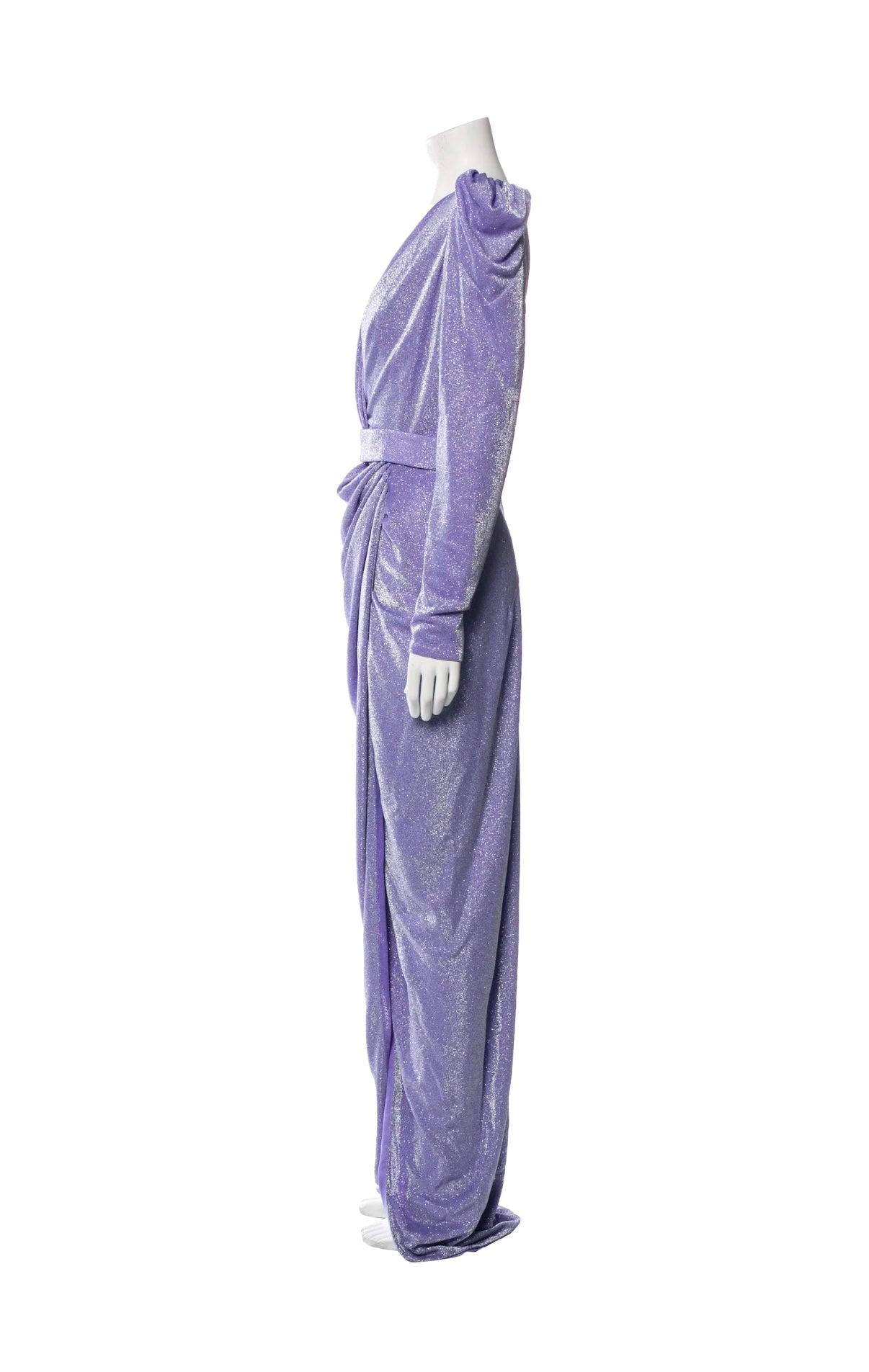 Rhea Costa Purple Evening Gown