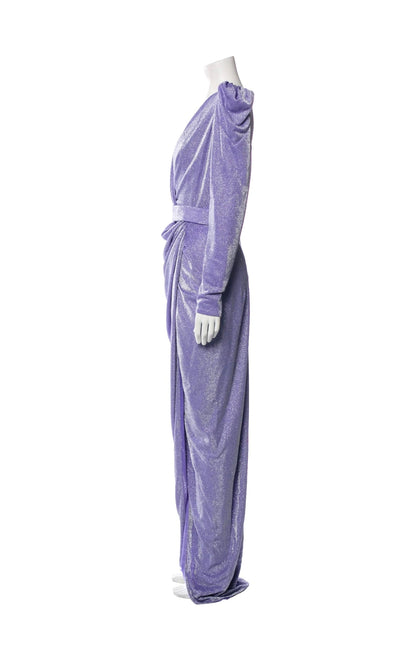 Rhea Costa Purple Evening Gown