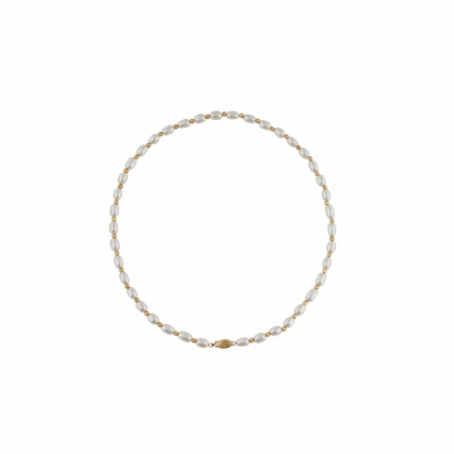 14K Pearl Beaded Necklace