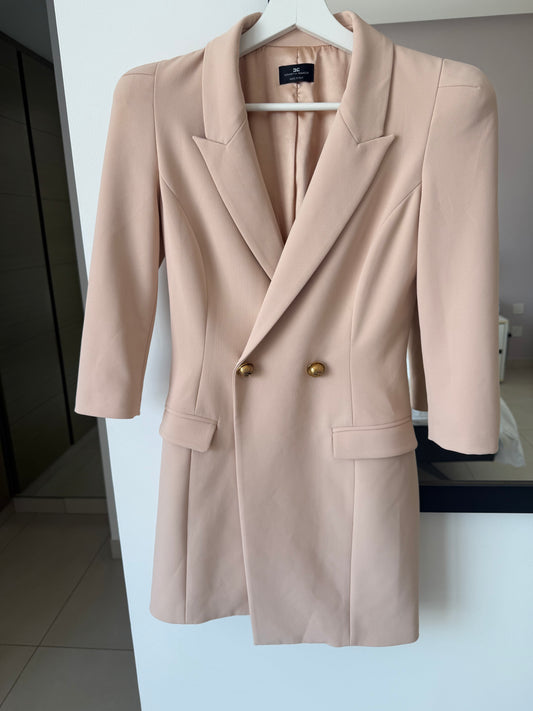 Elisabetta Franchi Neutrals Blazer Dress